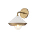 Mitzi - One Light Wall Sconce - Marnie - Aged Brass/Soft Off White- Union Lighting Luminaires Decor