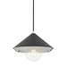 Mitzi Canada - One Light Pendant - Marnie - Polished Nickel/Black- Union Lighting Luminaires Decor
