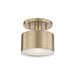 Mitzi Canada - LED Semi Flush Mount - Nora - Aged Brass- Union Lighting Luminaires Decor