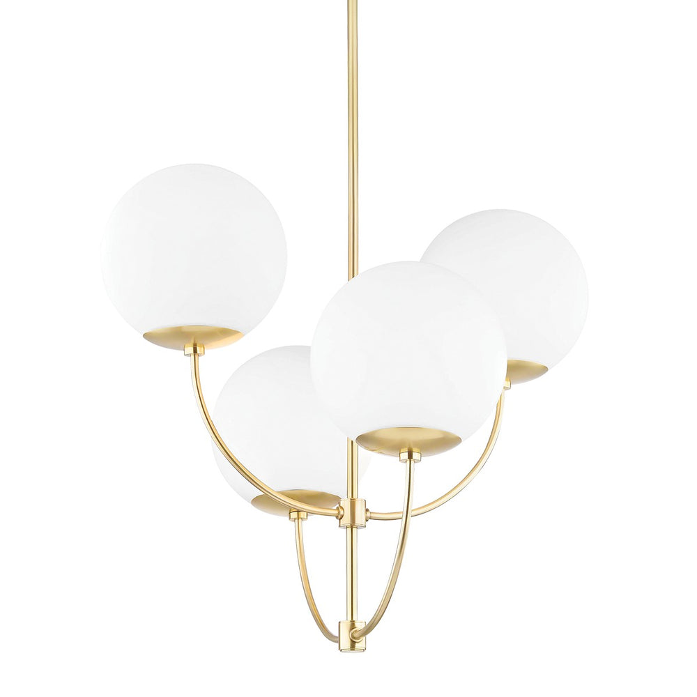 Mitzi Canada - Four Light Chandelier - Carrie - Aged Brass- Union Lighting Luminaires Decor