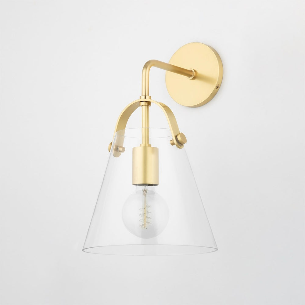 Mitzi Canada - One Light Wall Sconce - Karin - Aged Brass- Union Lighting Luminaires Decor