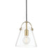 Mitzi Canada - One Light Pendant - Karin - Aged Brass- Union Lighting Luminaires Decor