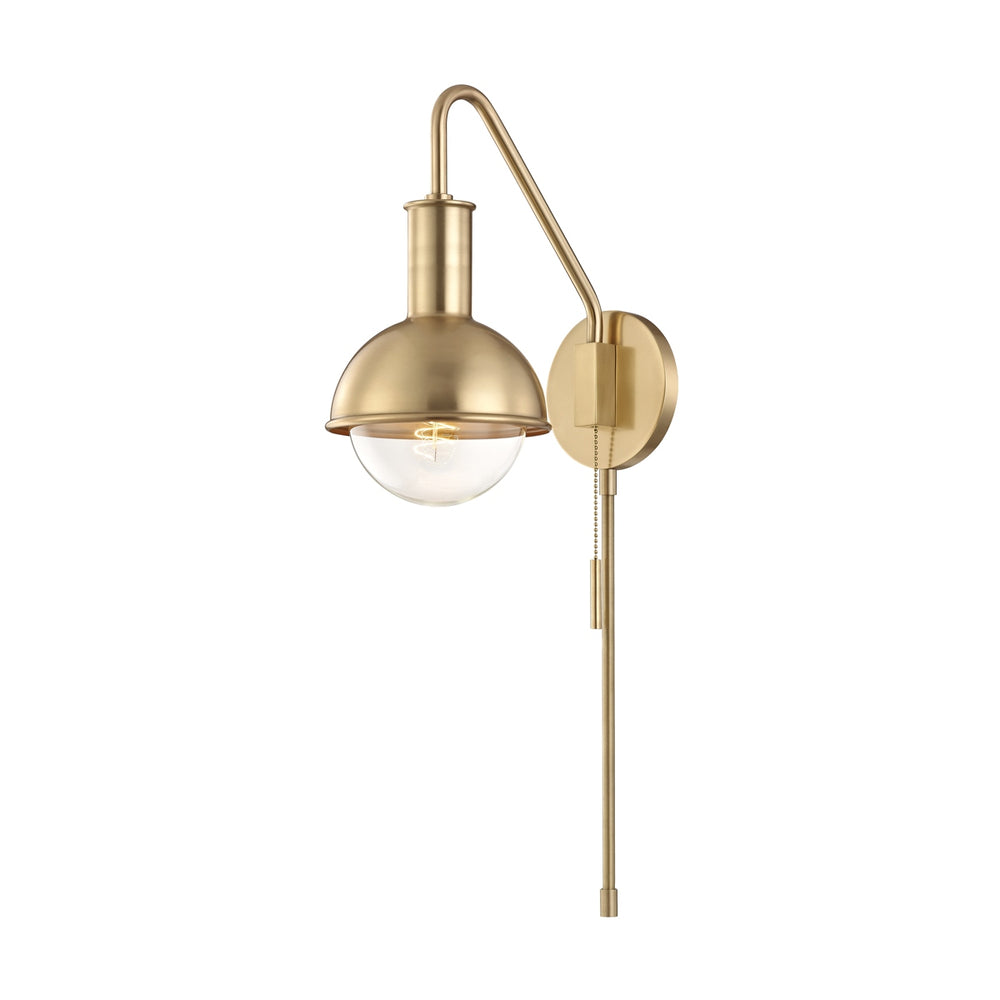 Mitzi Canada - One Light Wall Sconce - Riley - Aged Brass- Union Lighting Luminaires Decor