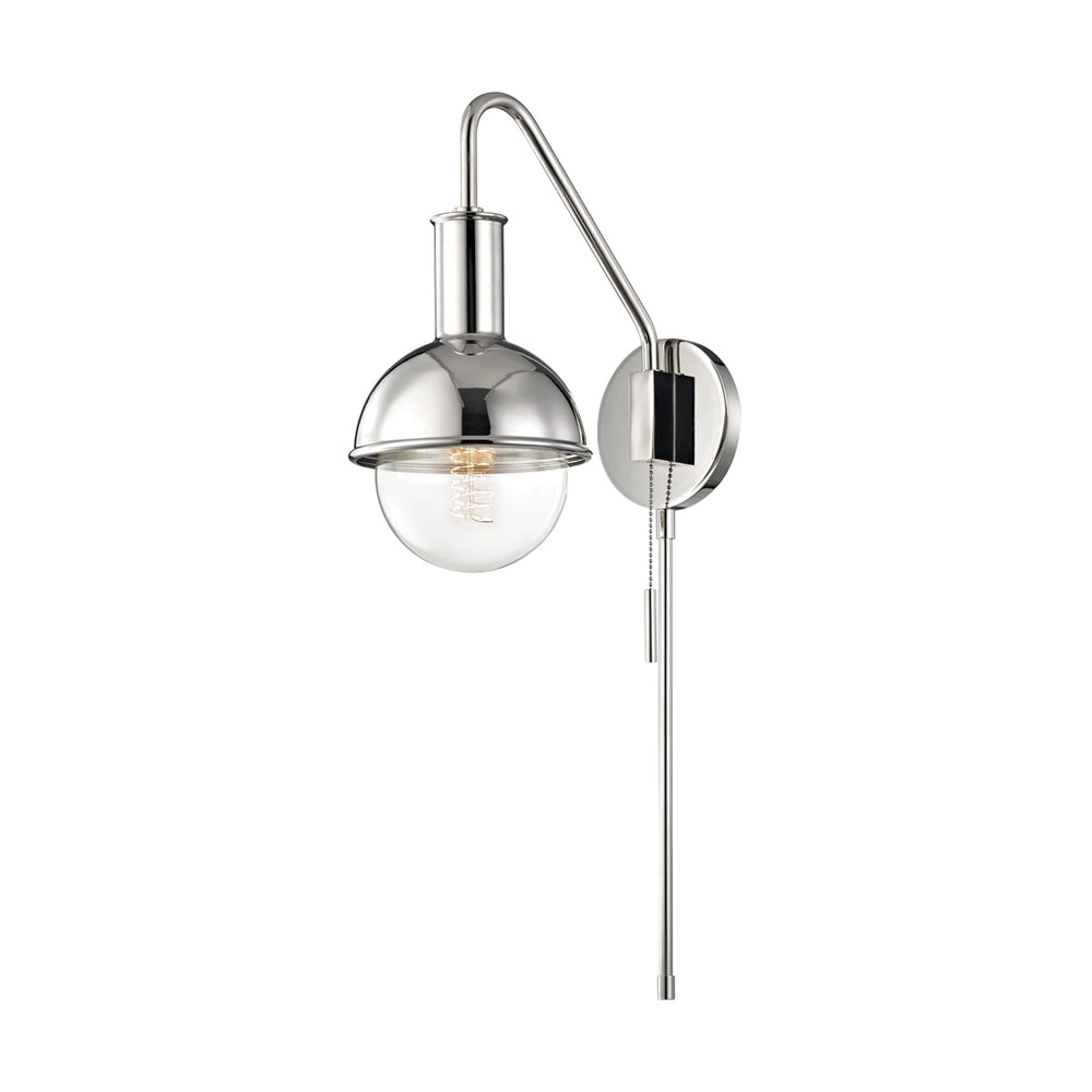Mitzi Canada - One Light Wall Sconce - Riley - Polished Nickel- Union Lighting Luminaires Decor