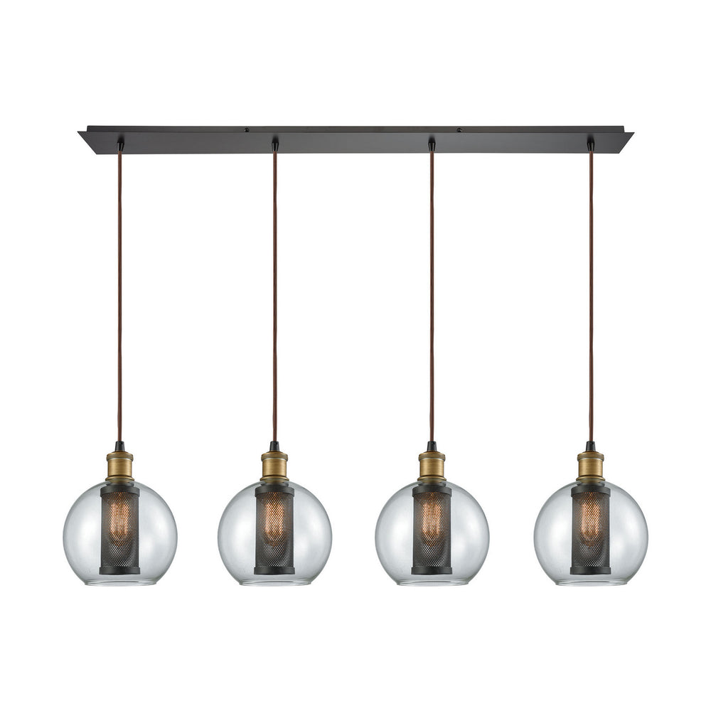 ELK Home - Four Light Pendant - Bremington - Oil Rubbed Bronze- Union Lighting Luminaires Decor