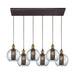 ELK Home - Six Light Pendant - Bremington - Oil Rubbed Bronze- Union Lighting Luminaires Decor