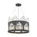 ELK Home - Six Light Chandelier - Throttle - Dark Graphite- Union Lighting Luminaires Decor