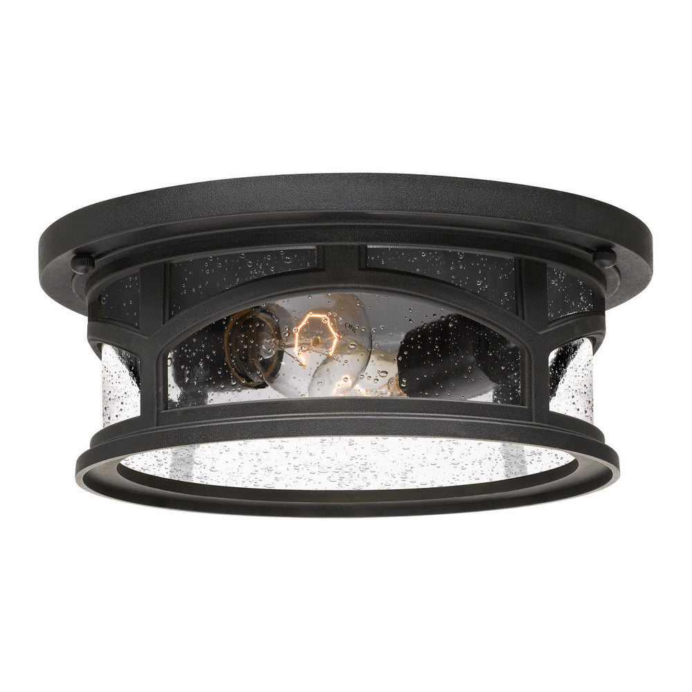 Quoizel - Two Light Outdoor Flush Mount - Marblehead - Mystic Black- Union Lighting Luminaires Decor