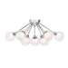 Quoizel - Nine Light Semi Flush Mount - Spellbound - Polished Chrome- Union Lighting Luminaires Decor