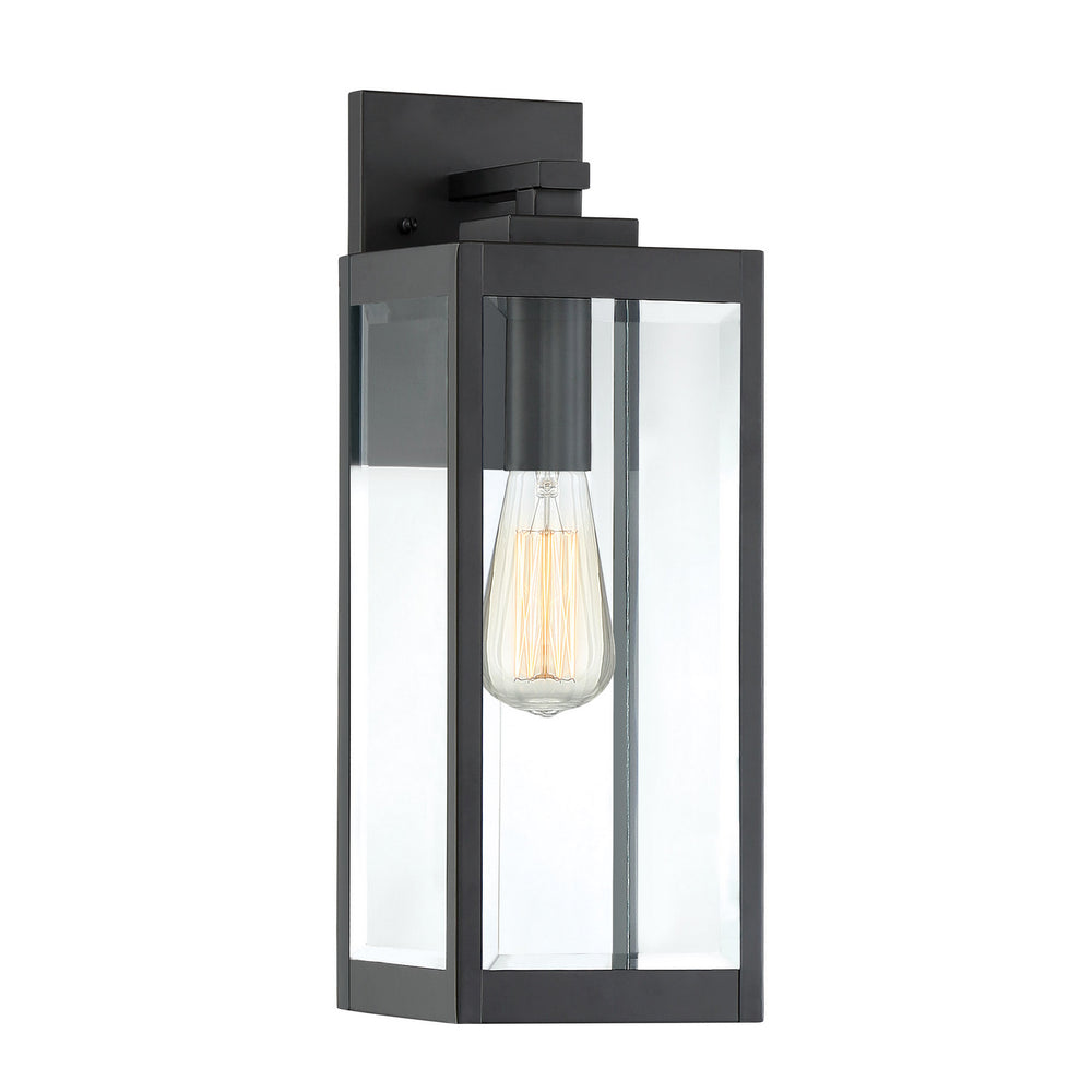 Quoizel - One Light Outdoor Wall Lantern - Westover - Earth Black- Union Lighting Luminaires Decor