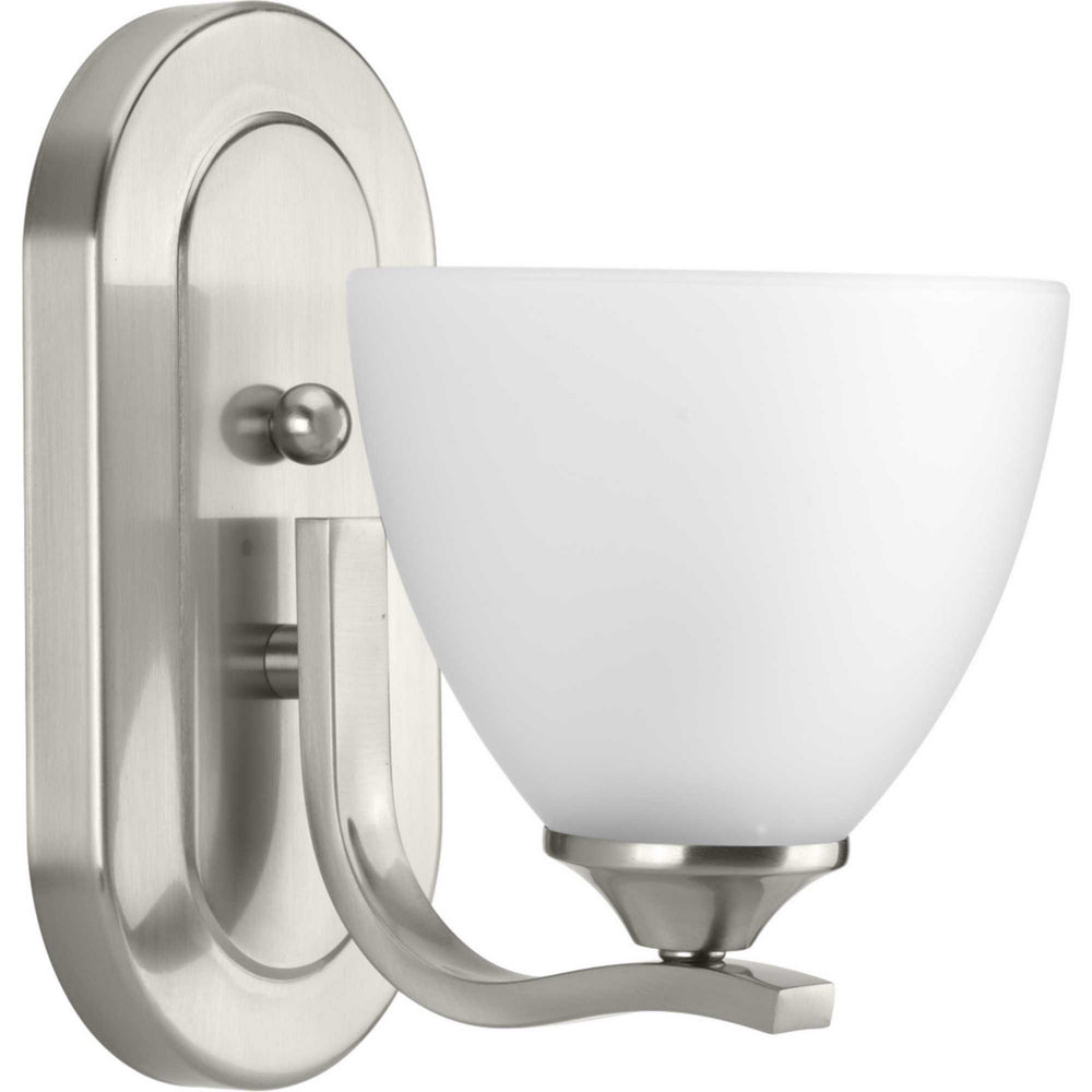 Progress Canada - One Light Bath Bracket - Laird - Brushed Nickel- Union Lighting Luminaires Decor