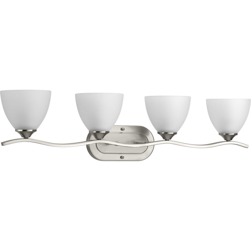 Progress Canada - Four Light Bath Bracket - Laird - Brushed Nickel- Union Lighting Luminaires Decor