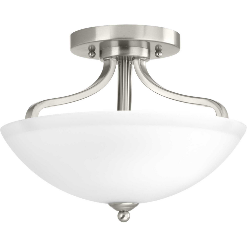 Progress Canada - Two Light Flush Mount - Laird - Brushed Nickel- Union Lighting Luminaires Decor