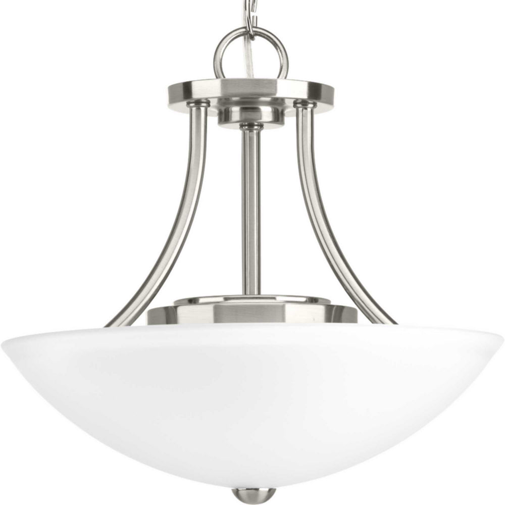 Progress Canada - LED Semi-Flush/Convertible - Gather LED - Brushed Nickel- Union Lighting Luminaires Decor