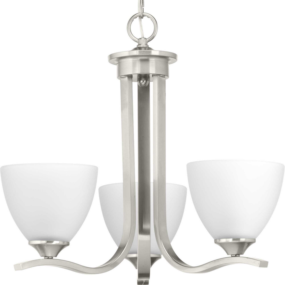 Progress Canada - Three Light Chandelier - Laird - Brushed Nickel- Union Lighting Luminaires Decor