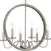 Progress Canada - Six Light Chandelier - Fontayne - Brushed Nickel- Union Lighting Luminaires Decor