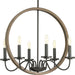 Progress Canada - Six Light Chandelier - Fontayne - Antique Bronze- Union Lighting Luminaires Decor