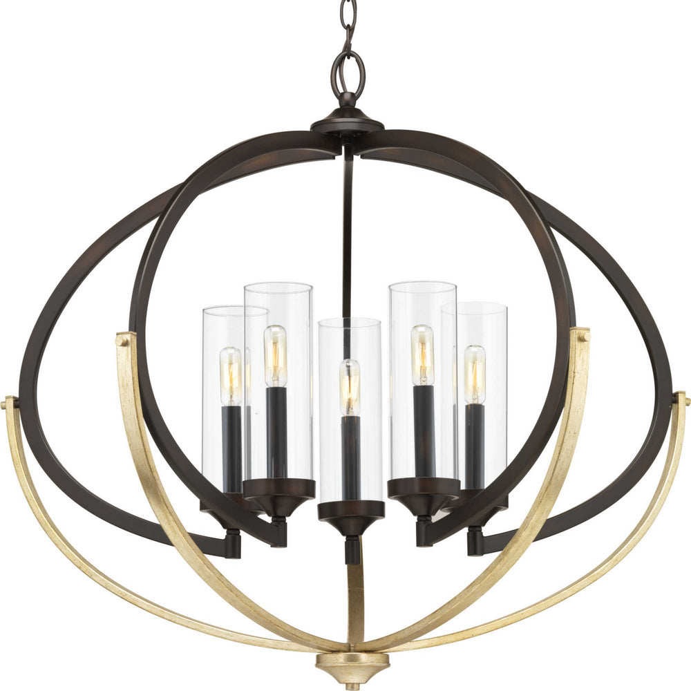 Progress Canada - Five Light Chandelier - Evoke - Antique Bronze- Union Lighting Luminaires Decor