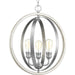Progress Canada - Three Light Pendant - Conestee - Galvanized- Union Lighting Luminaires Decor