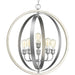 Progress Canada - Six Light Pendant - Conestee - Galvanized- Union Lighting Luminaires Decor