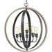 Progress Canada - Six Light Pendant - Conestee - Graphite- Union Lighting Luminaires Decor