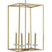 Progress Canada - Four Light Pendant - Palacio - Vintage Gold- Union Lighting Luminaires Decor