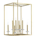 Progress Canada - Eight Light Pendant - Palacio - Vintage Gold- Union Lighting Luminaires Decor
