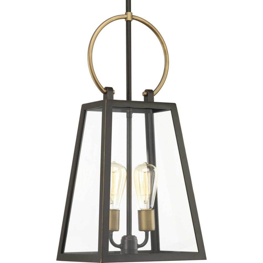 Progress Canada - Two Light Hanging Lantern - Barnett - Antique Bronze- Union Lighting Luminaires Decor