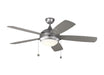 "Generation Lighting Canada. - 52"Ceiling Fan - Discus - Painted Brushed Steel- Union Lighting Luminaires Decor"