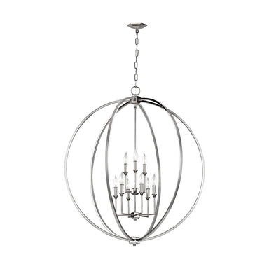 Visual Comfort Studio Canada - Nine Light Chandelier - Corinne - Polished Nickel- Union Lighting Luminaires Decor