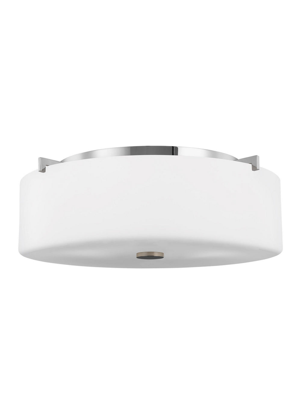Generation Lighting Canada - Three Light Flush Mount - Sunset Drive - Chrome- Union Lighting Luminaires Decor