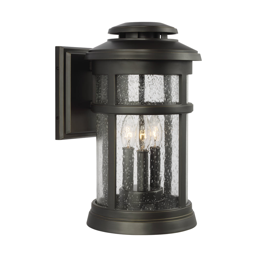 Visual Comfort Studio Canada - Three Light Outdoor Wall Lantern - Newport - Antique Bronze- Union Lighting Luminaires Decor
