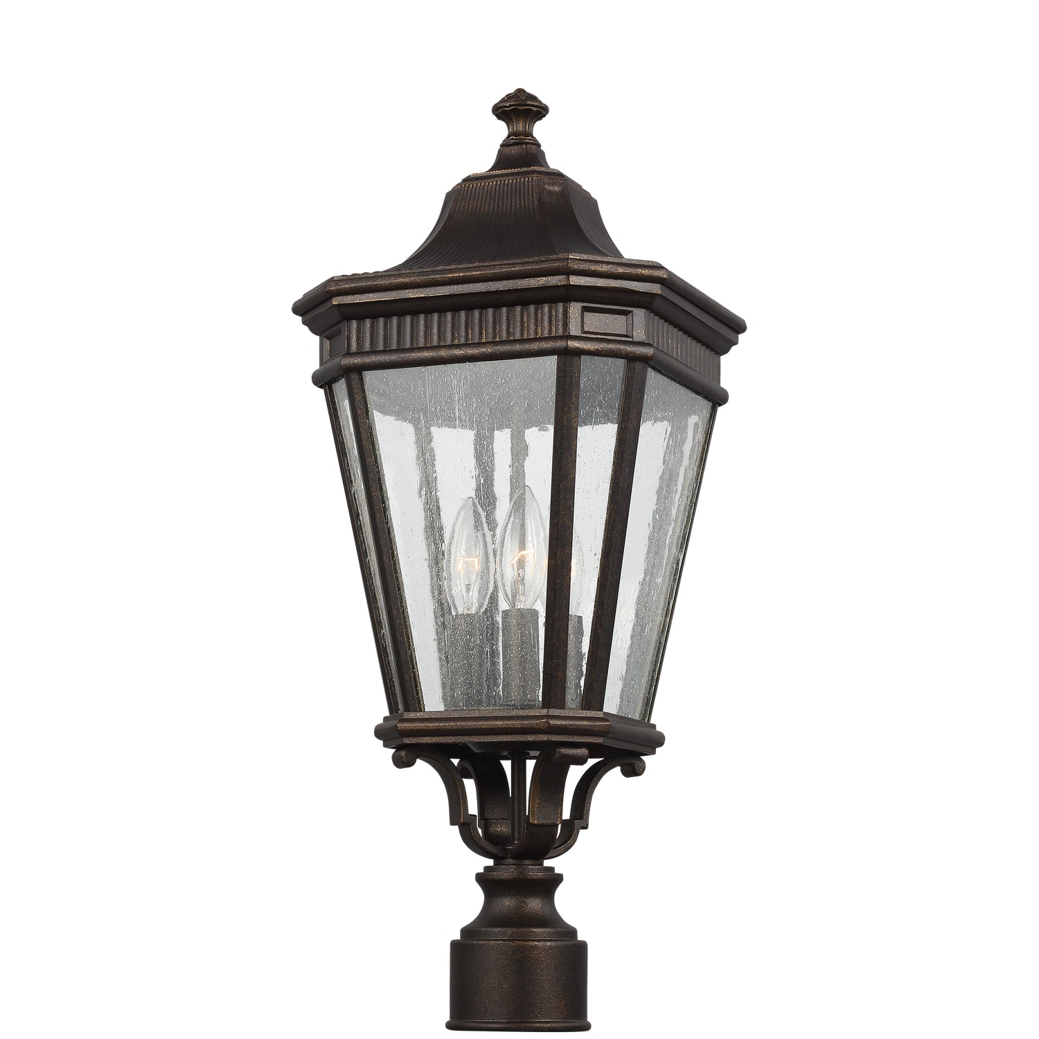 Generation Lighting Canada. - Three Light Post/Pier Lantern - Cotswold Lane - Grecian Bronze- Union Lighting Luminaires Decor