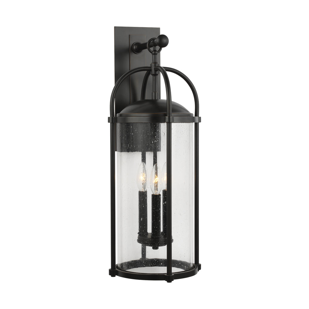 Generation Lighting Canada - Three Light Outdoor Wall Lantern - Dakota - Espresso- Union Lighting Luminaires Decor