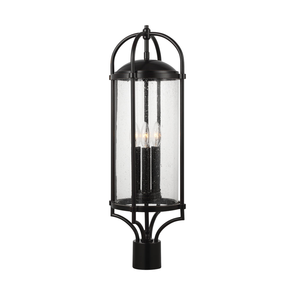 Generation Lighting Canada - Three Light Post/Pier Lantern - Dakota - Espresso- Union Lighting Luminaires Decor