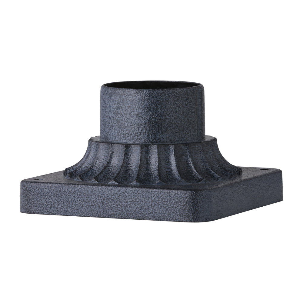 Generation Lighting Canada - Pier Mount Base - Outdoor Pier Mounts - Dark Weathered Zinc- Union Lighting Luminaires Decor