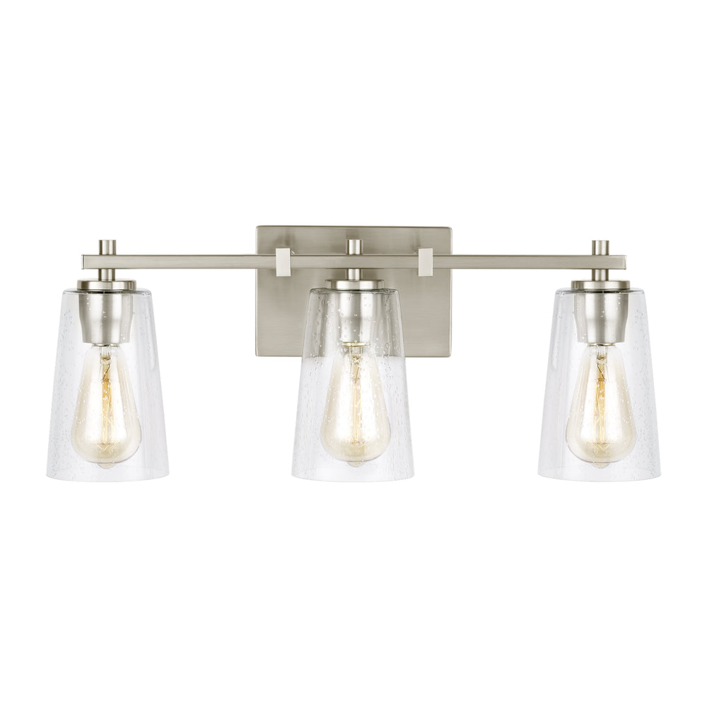 Visual Comfort Studio Canada - Three Light Vanity - Mercer - Satin Nickel- Union Lighting Luminaires Decor