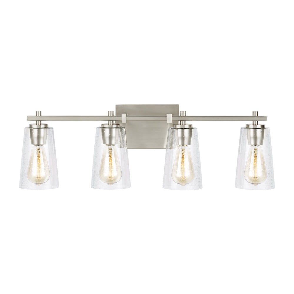 Visual Comfort Studio Canada - Four Light Vanity - Mercer - Satin Nickel- Union Lighting Luminaires Decor