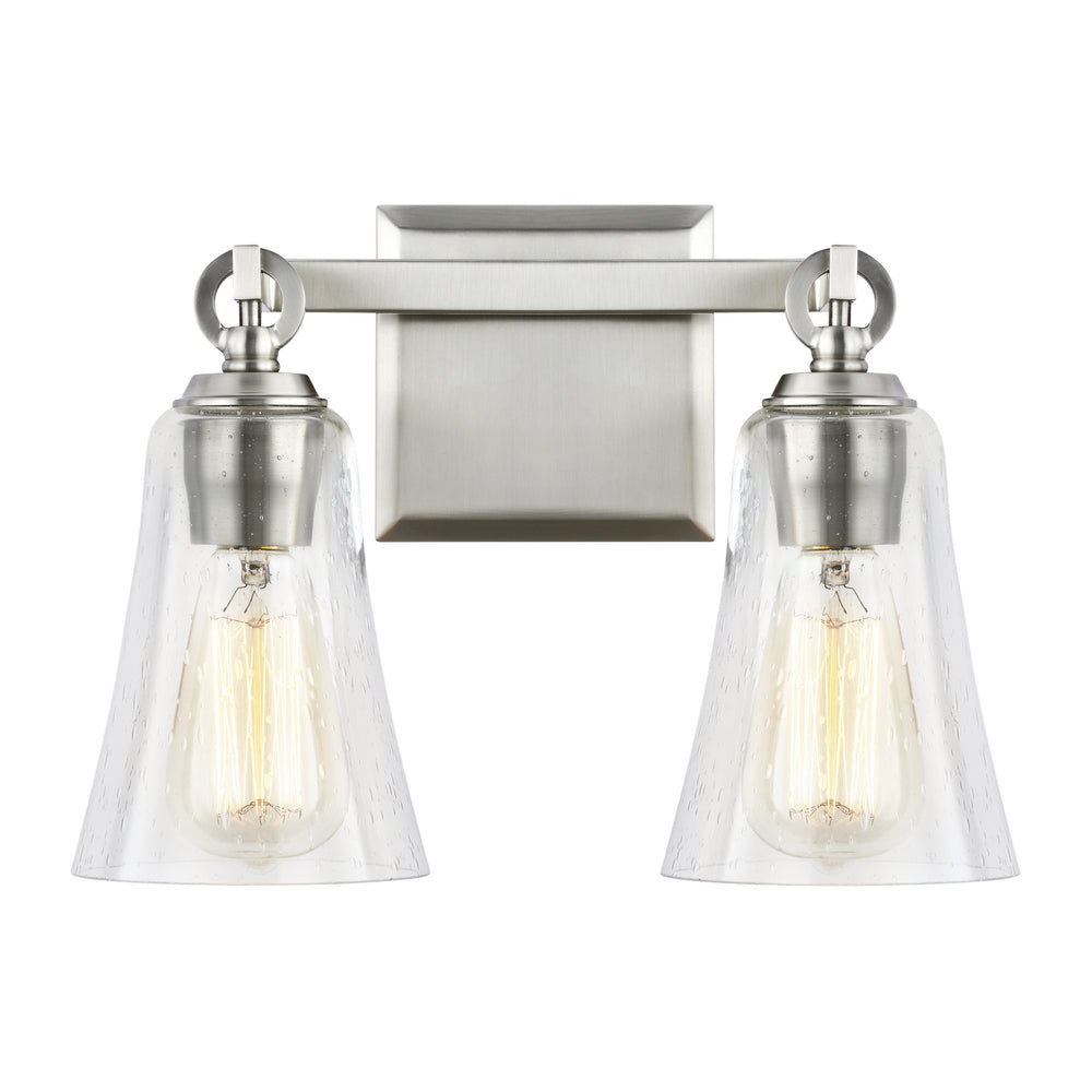 Visual Comfort Studio Canada - Two Light Vanity - Monterro - Satin Nickel- Union Lighting Luminaires Decor