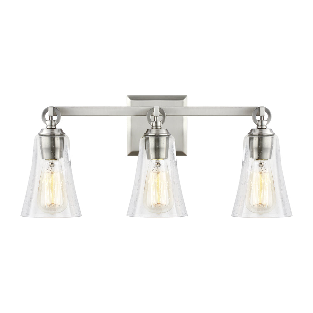 Visual Comfort Studio Canada - Three Light Vanity - Monterro - Satin Nickel- Union Lighting Luminaires Decor