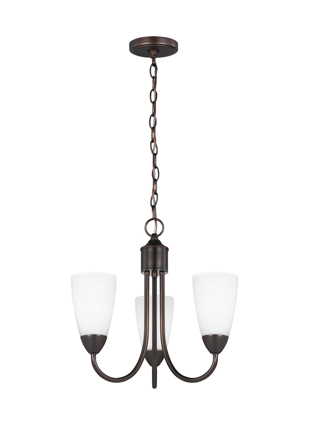 Generation Lighting Canada - Three Light Chandelier - Seville - Bronze- Union Lighting Luminaires Decor