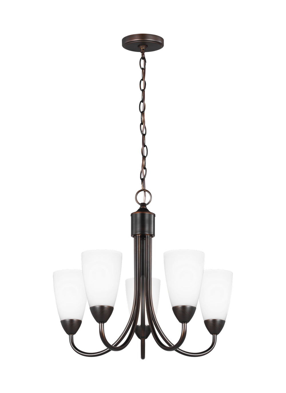 Generation Lighting Canada - Five Light Chandelier - Seville - Bronze- Union Lighting Luminaires Decor
