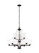 Generation Lighting Canada - Nine Light Chandelier - Franport - Bronze- Union Lighting Luminaires Decor