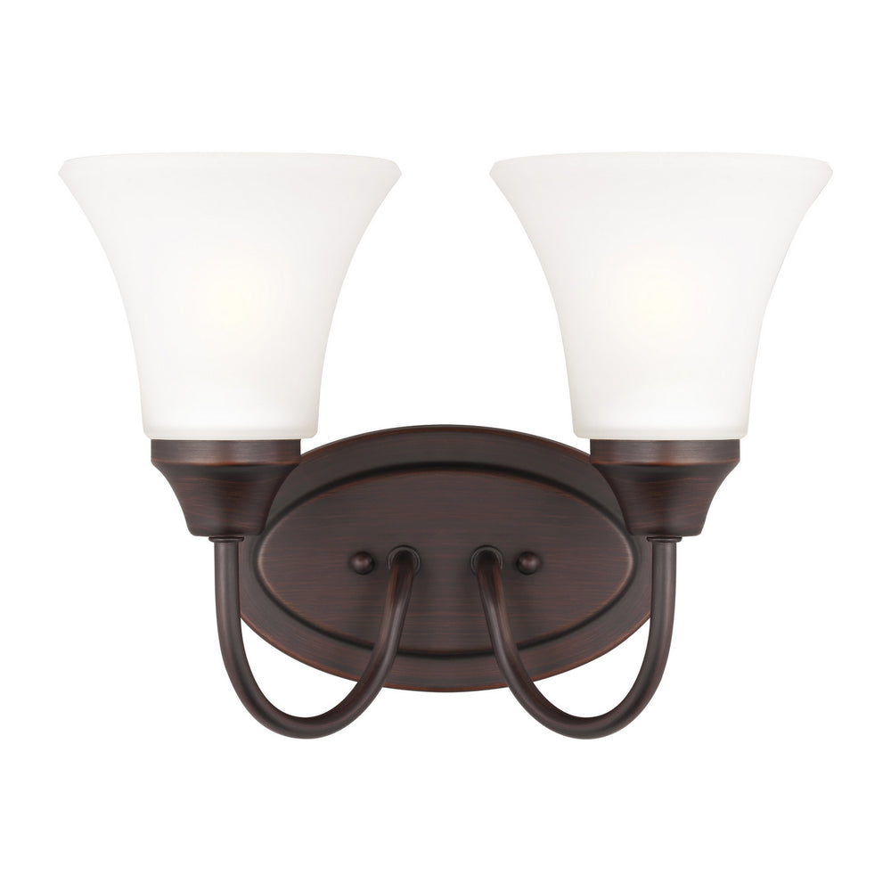Generation Lighting Canada - Two Light Wall / Bath - Holman - Bronze- Union Lighting Luminaires Decor