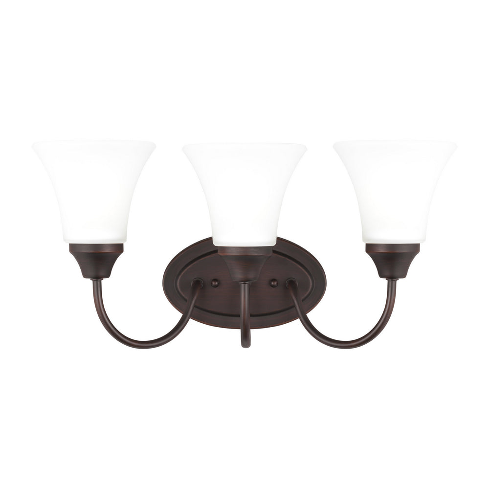 Generation Lighting Canada - Three Light Wall / Bath - Holman - Bronze- Union Lighting Luminaires Decor