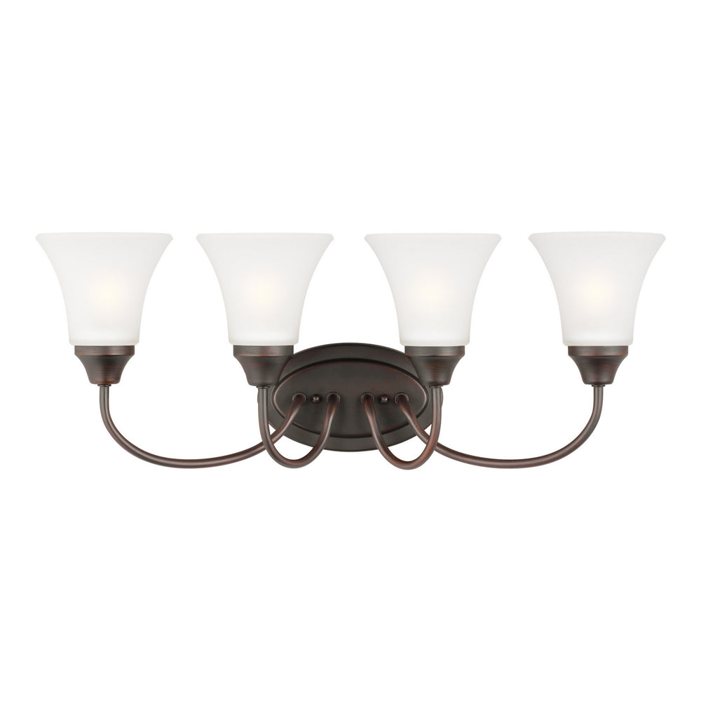 Generation Lighting Canada - Four Light Wall / Bath - Holman - Bronze- Union Lighting Luminaires Decor