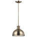 Generation Lighting Canada - One Light Pendant - Pratt Street Metal - Satin Brass- Union Lighting Luminaires Decor