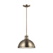 Generation Lighting Canada - Two Light Pendant - Pratt Street Metal - Satin Brass- Union Lighting Luminaires Decor