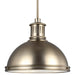 Generation Lighting Canada - Three Light Pendant - Pratt Street Metal - Satin Brass- Union Lighting Luminaires Decor