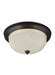 Generation Lighting Canada - One Light Flush Mount - Geary - Bronze- Union Lighting Luminaires Decor